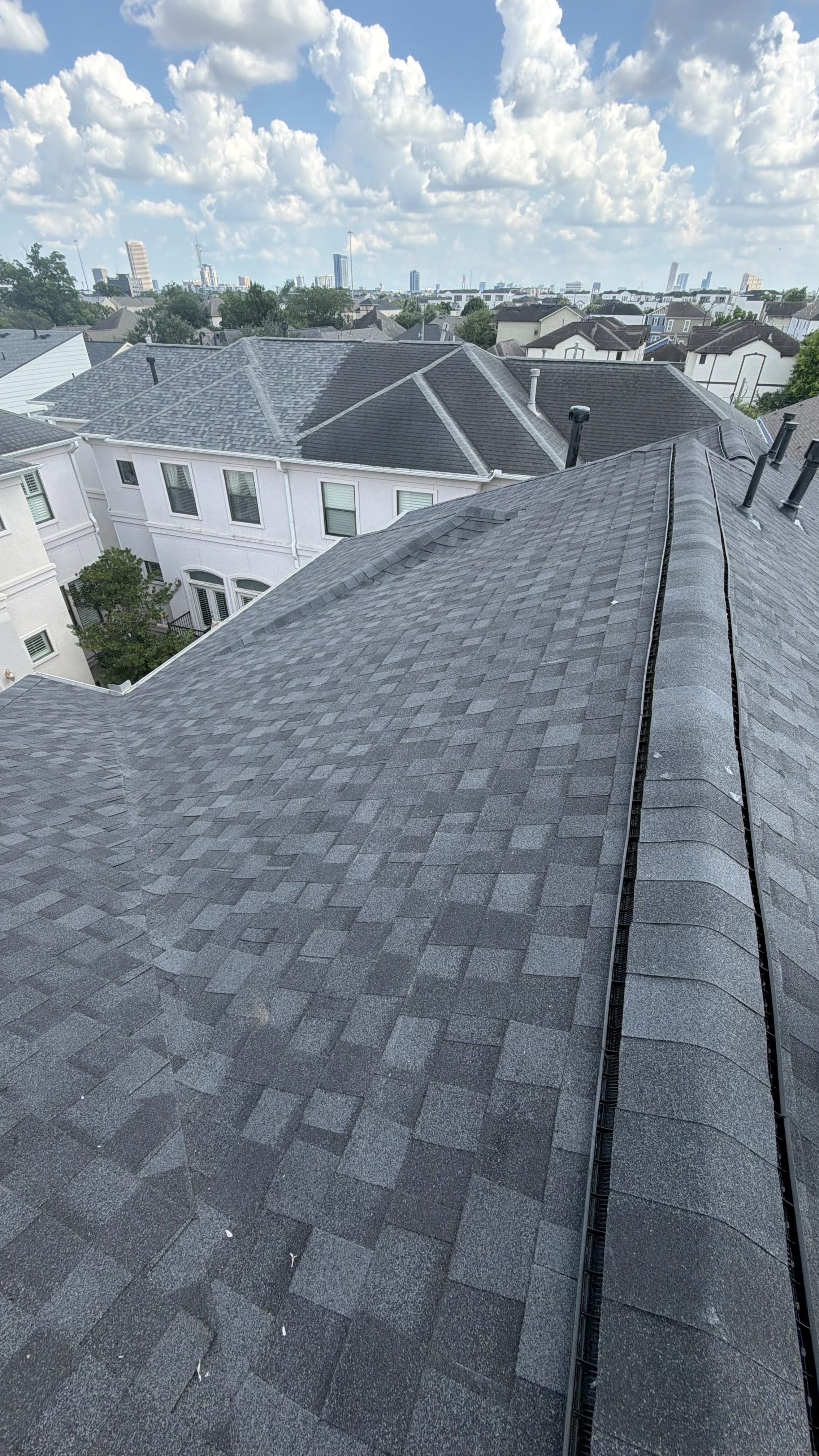 Finished residential roofing project